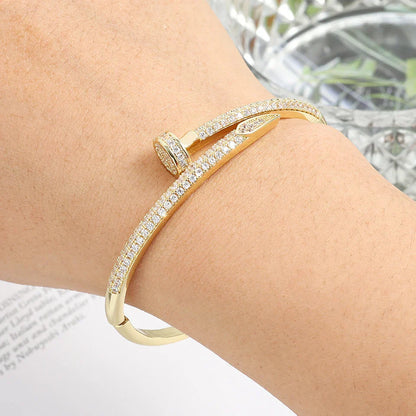 Hermiz Nail Bracelet with Stones